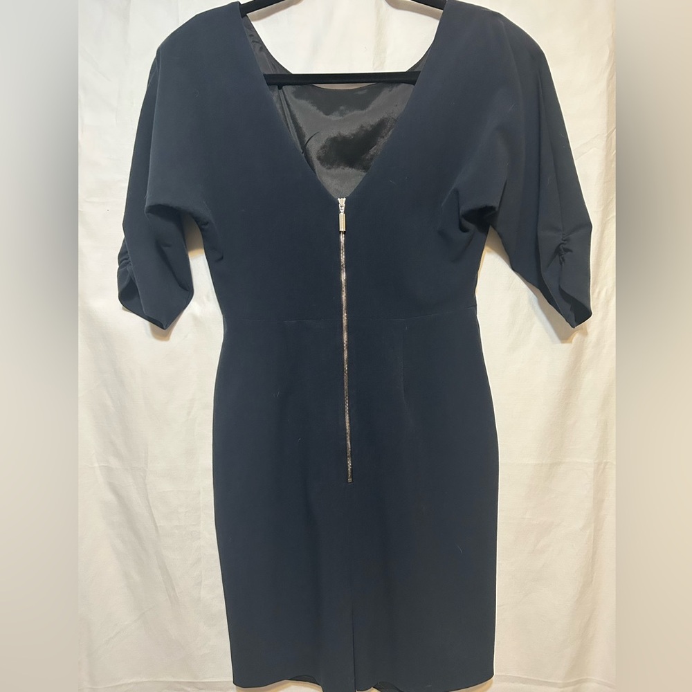 Black Halo Solid Sheath Dress Size 6 EUC - Picture 2 of 9